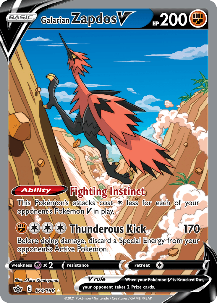 Galarian Zapdos V SWSH6-174