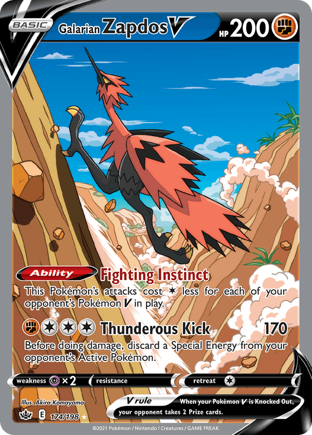 Galarian Zapdos V SWSH6-174