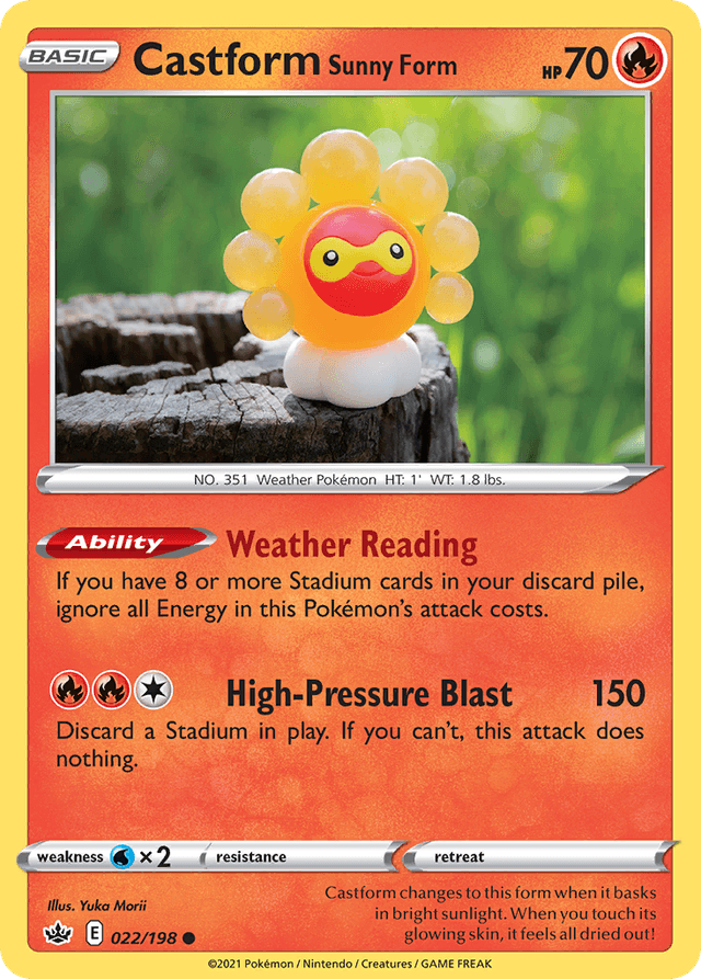 Castform Sunny Form SWSH6-22