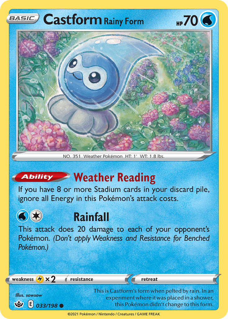 Castform Rainy Form SWSH6-33