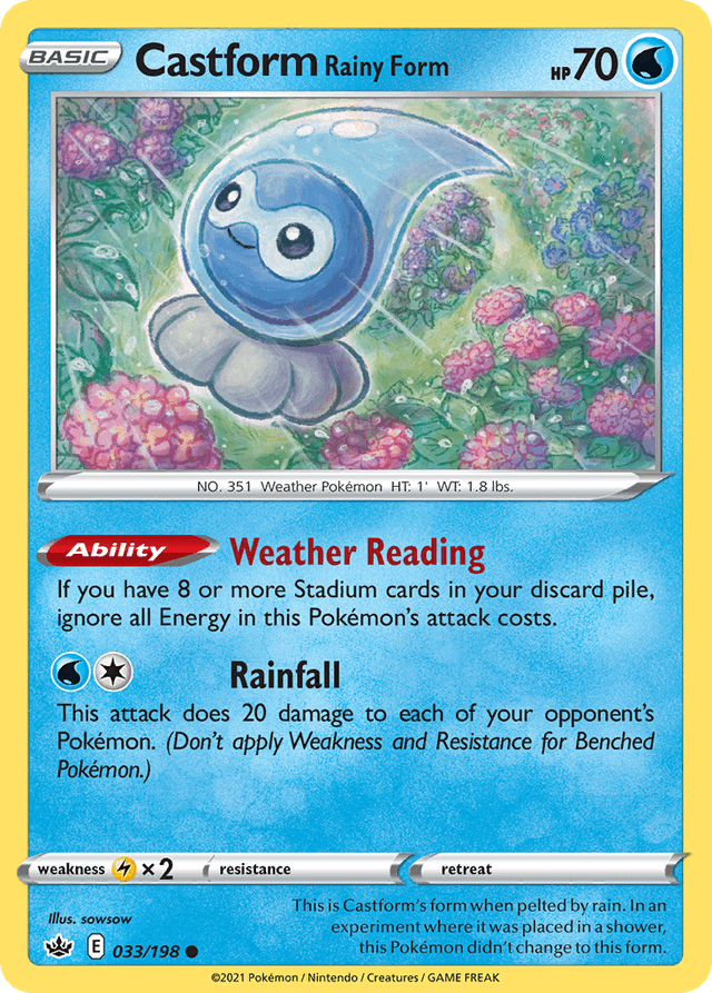 Castform Rainy Form SWSH6-33