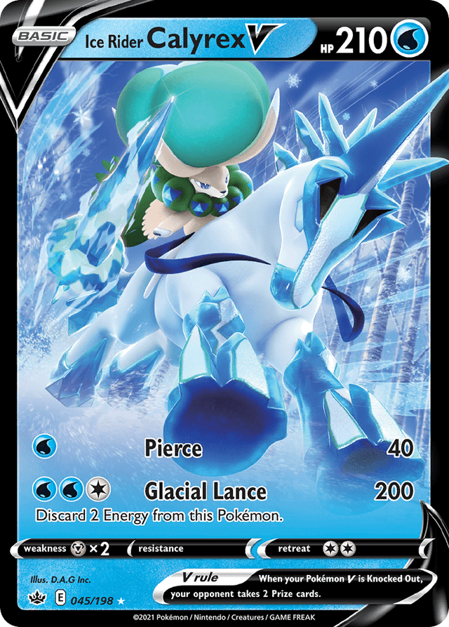 Ice Rider Calyrex V SWSH6-45