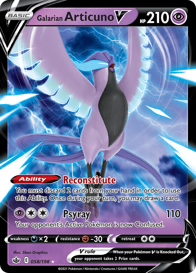 Galarian Articuno V SWSH6-58