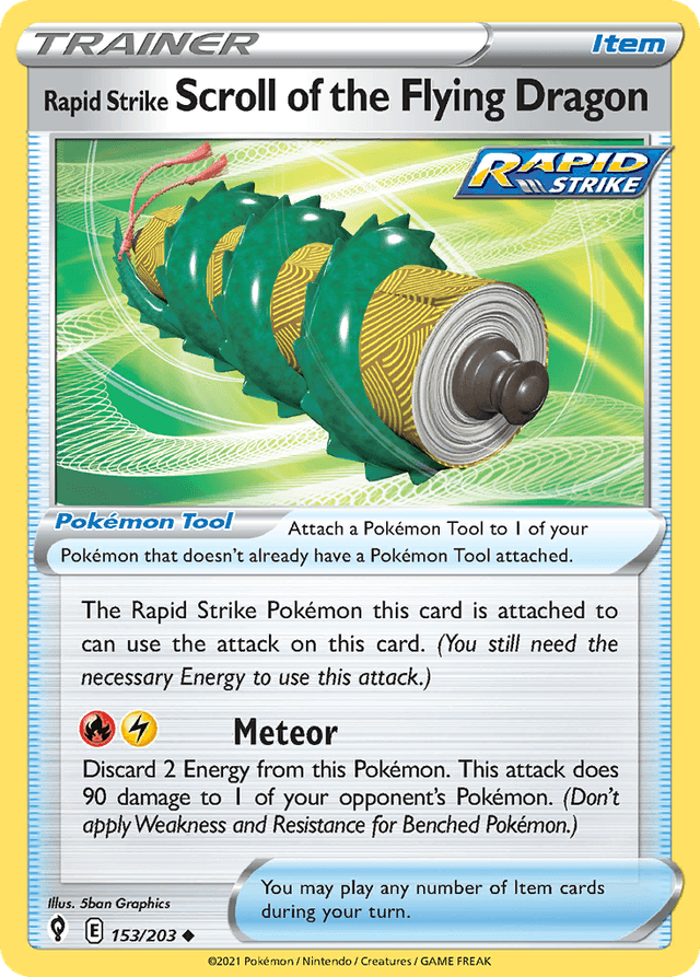 Rapid Strike Scroll of the Flying Dragon SWSH7-153