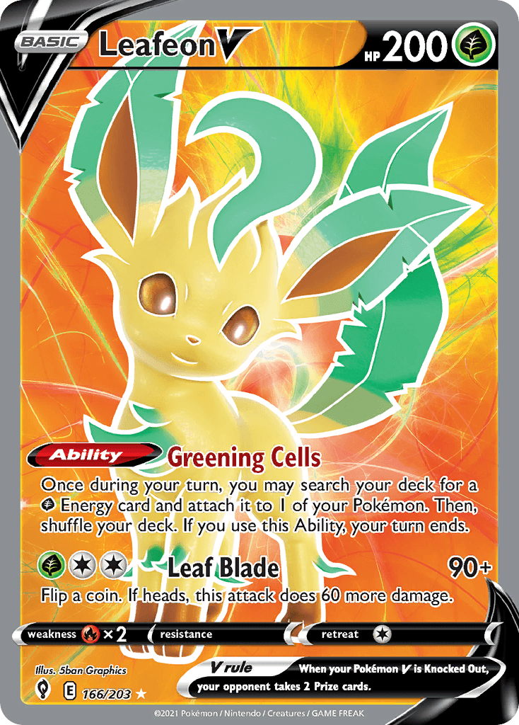 Leafeon V SWSH7-166