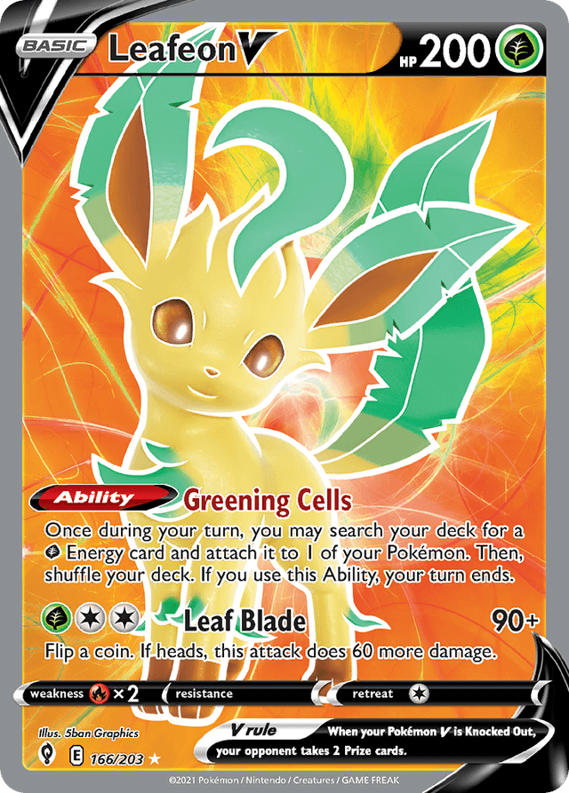 Leafeon V SWSH7-166