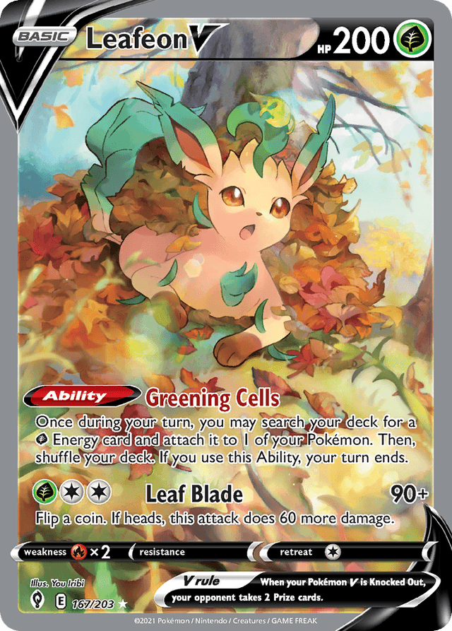 Leafeon V SWSH7-167