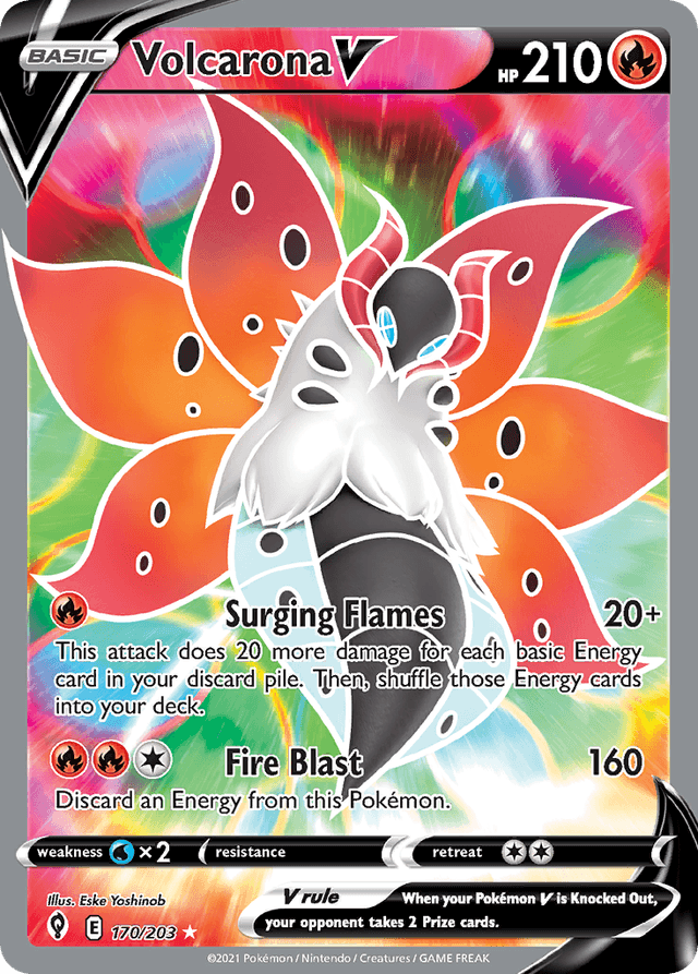 Volcarona V SWSH7-170