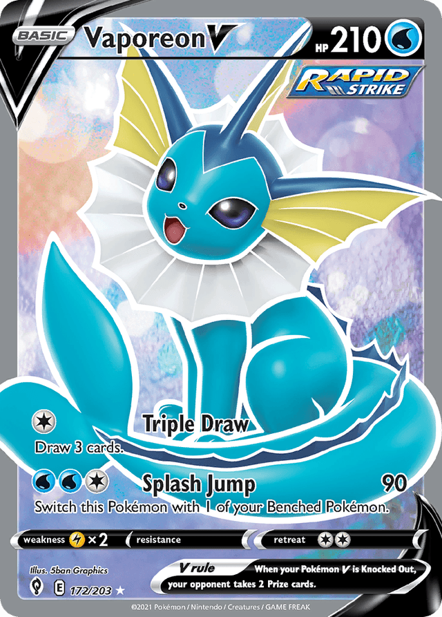 Vaporeon V SWSH7-172