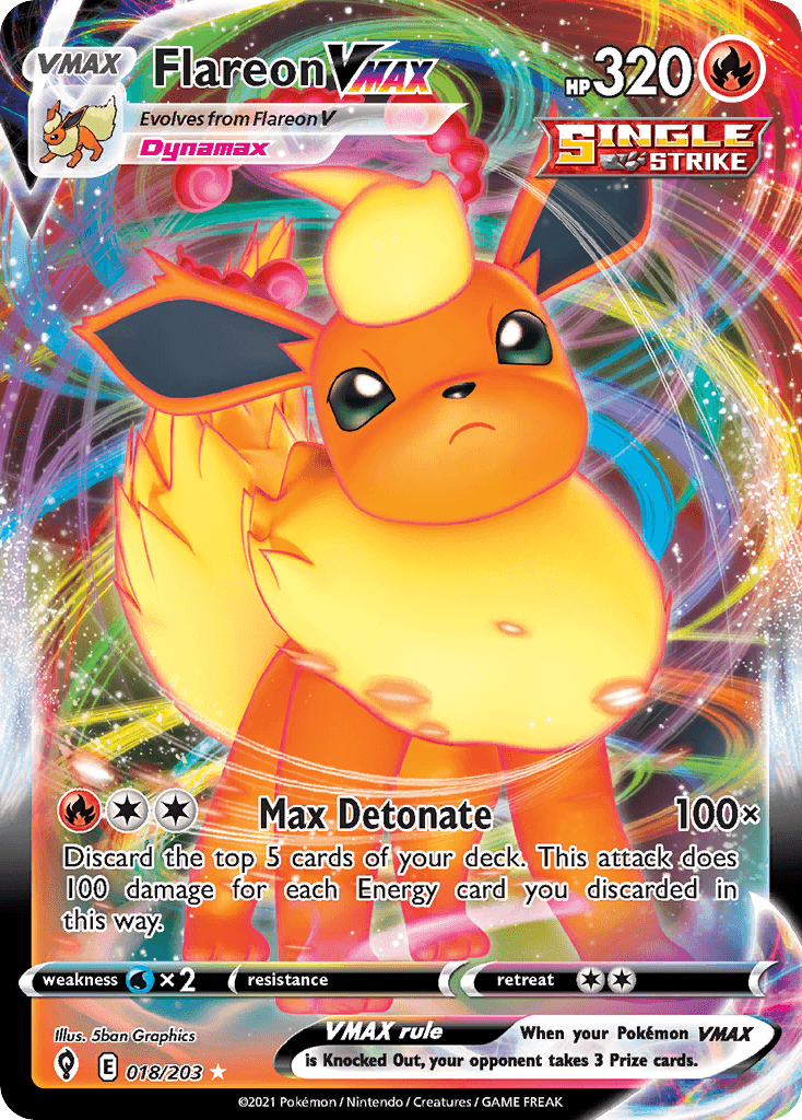 Flareon VMAX SWSH7-18
