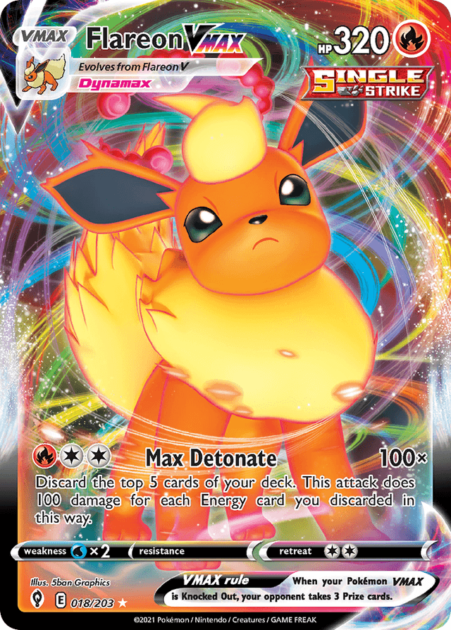 Flareon VMAX SWSH7-18