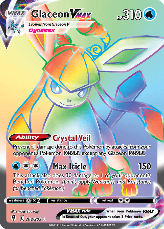 Glaceon VMAX SWSH7-208