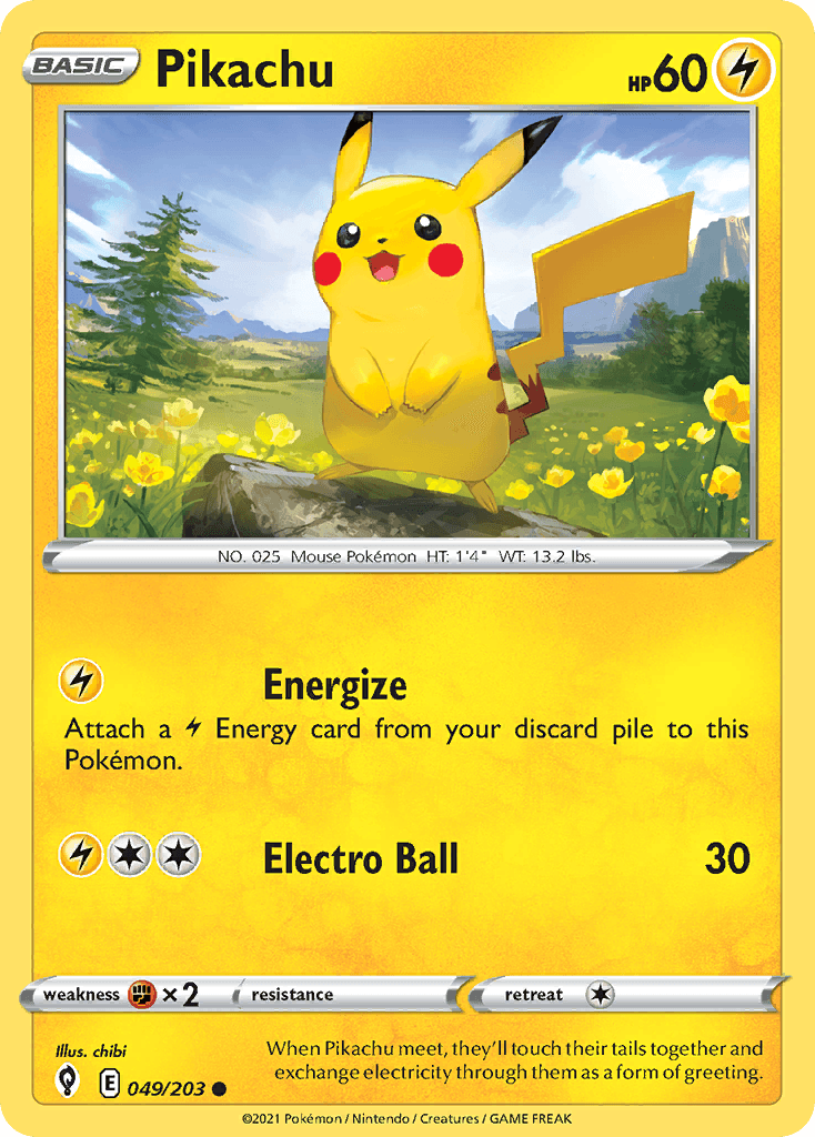 Pikachu SWSH7-49