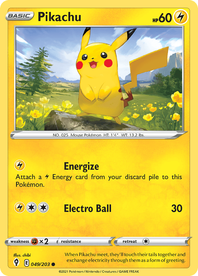 Pikachu SWSH7-49