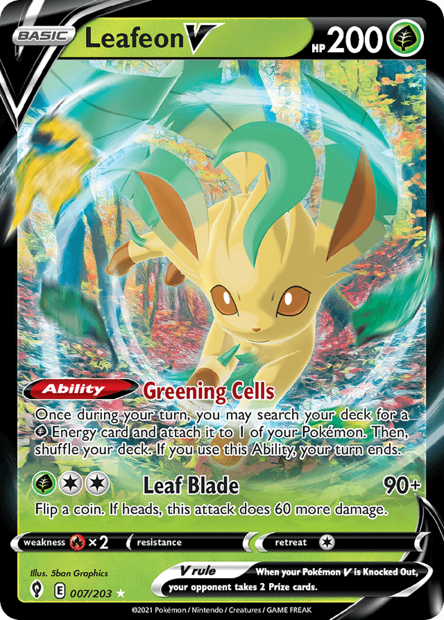Leafeon V SWSH7-7