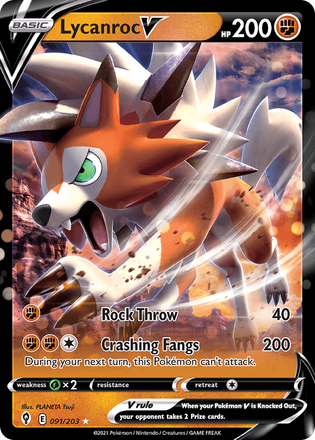 Lycanroc V SWSH7-91