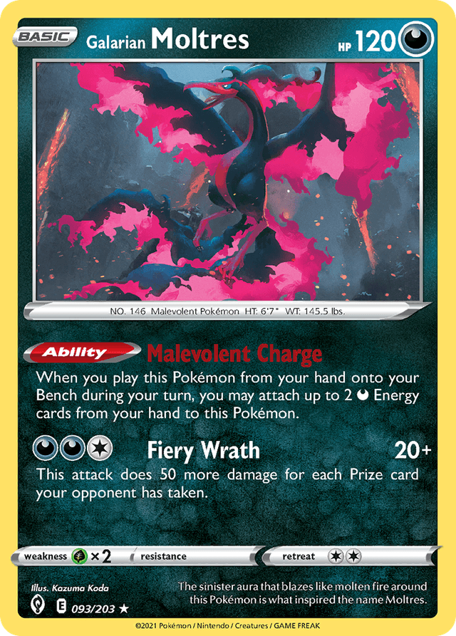 Galarian Moltres SWSH7-93