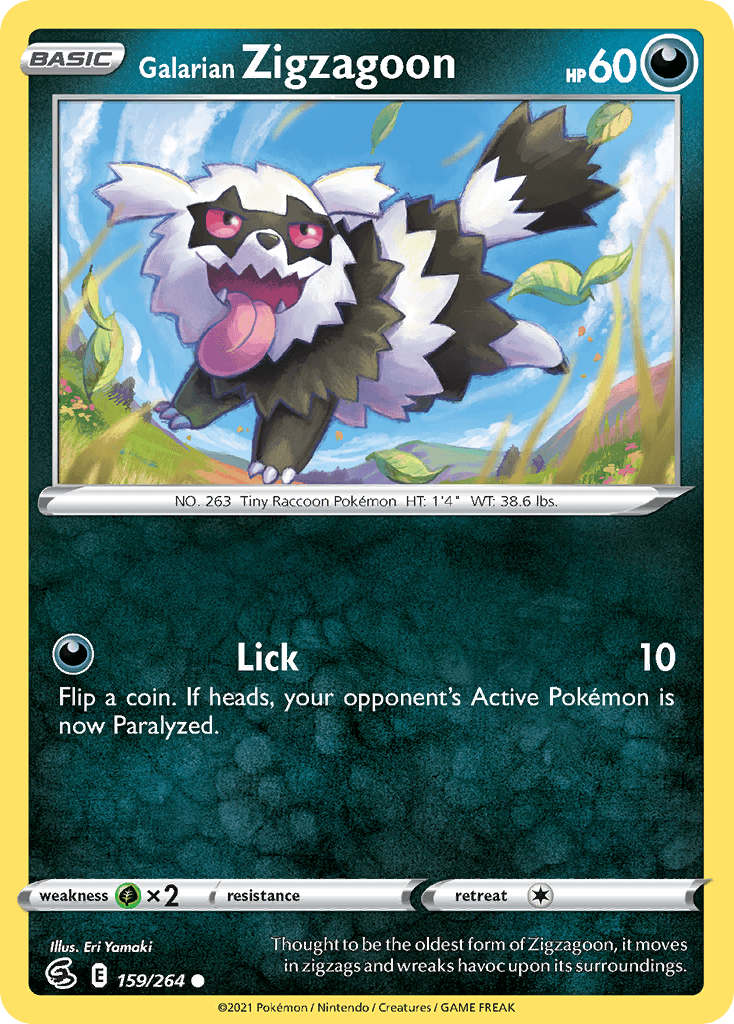Galarian Zigzagoon SWSH8-159