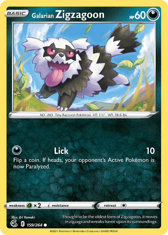 Galarian Zigzagoon SWSH8-159