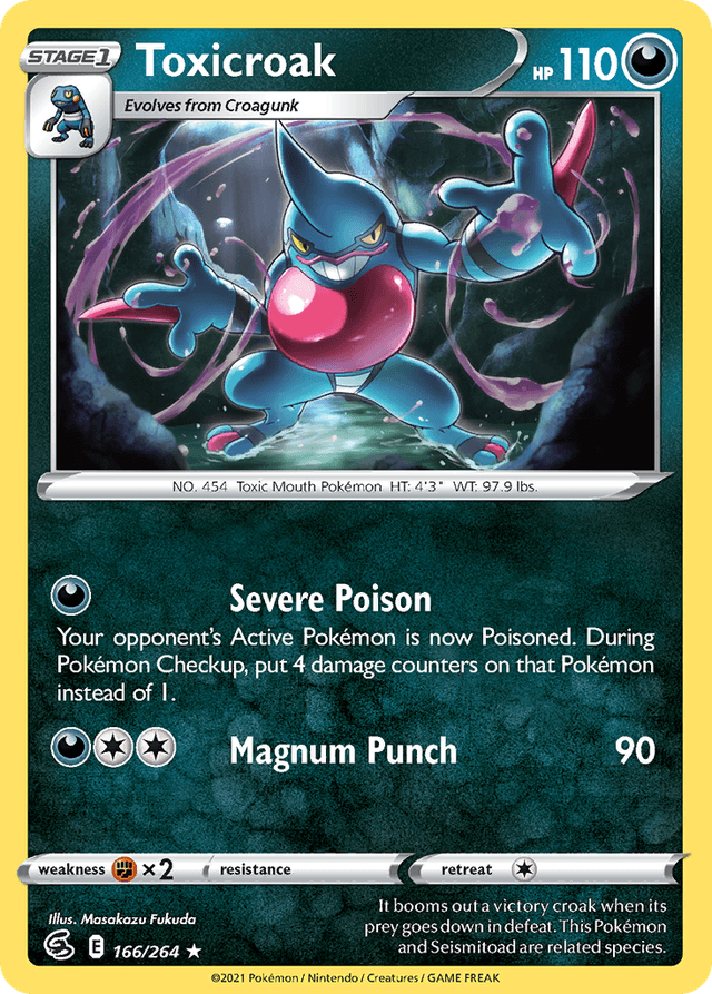 Toxicroak SWSH8-166