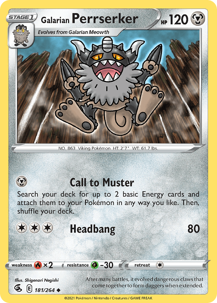 Galarian Perrserker SWSH8-181