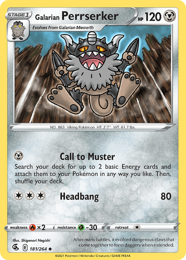 Galarian Perrserker SWSH8-181