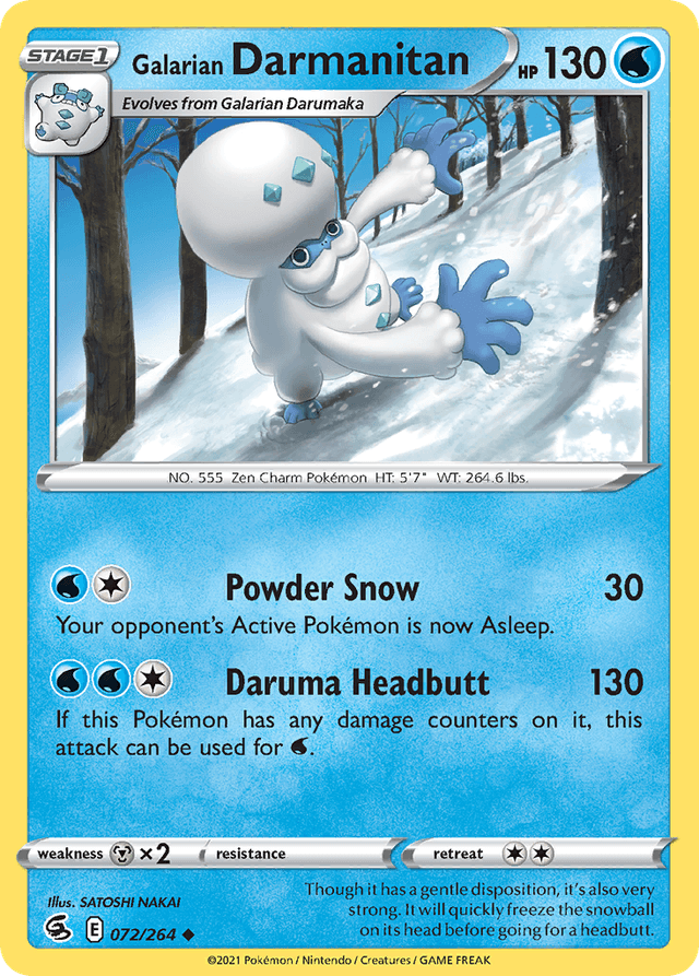 Galarian Darmanitan SWSH8-72