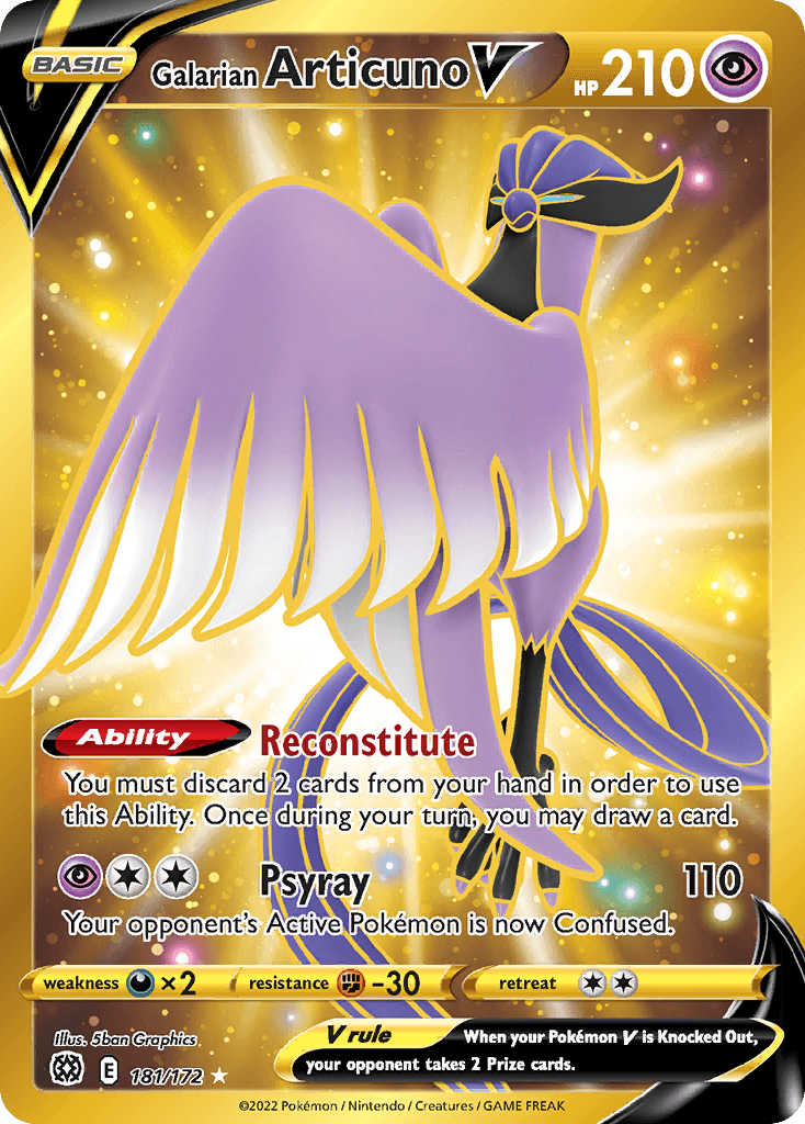 Galarian Articuno V SWSH9-181
