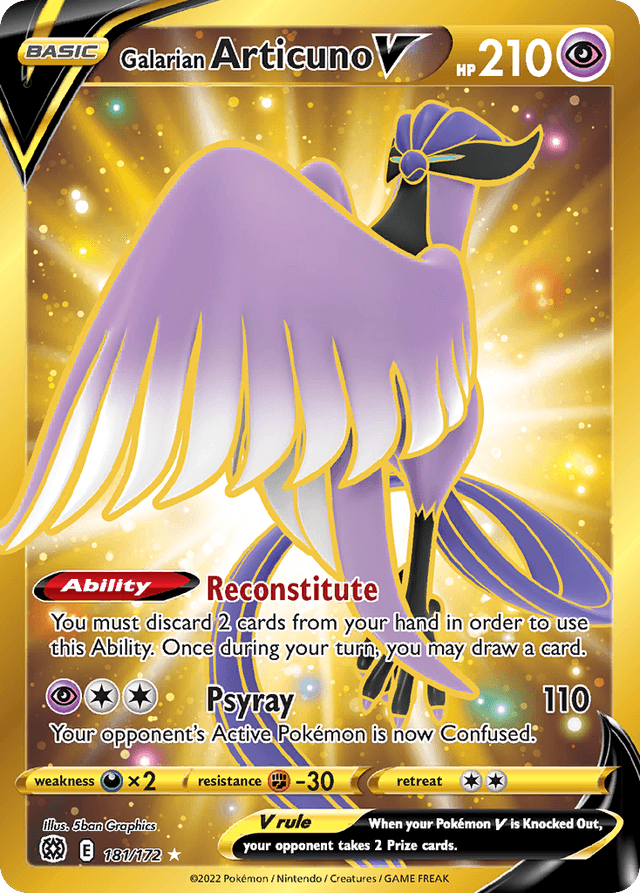 Galarian Articuno V SWSH9-181
