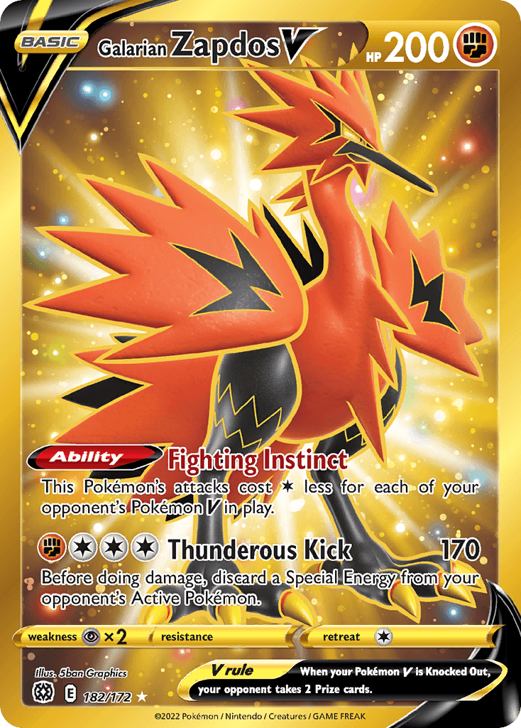 Galarian Zapdos V SWSH9-182