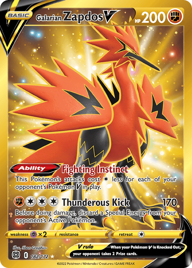 Galarian Zapdos V SWSH9-182