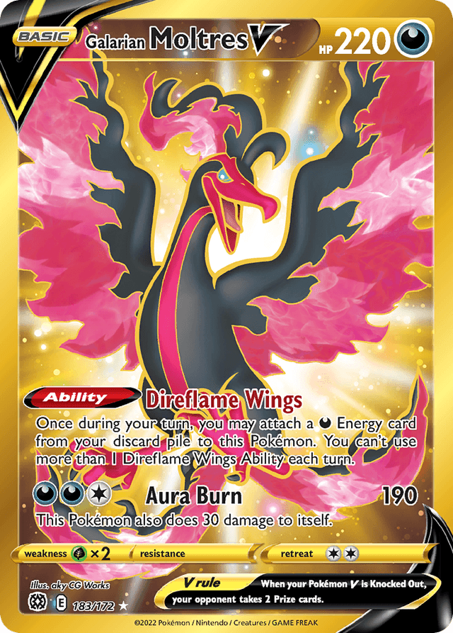 Galarian Moltres V SWSH9-183