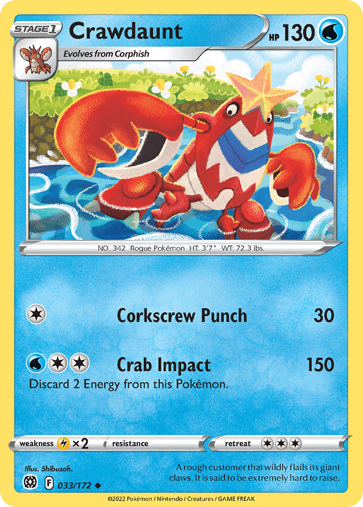 Crawdaunt SWSH9-33