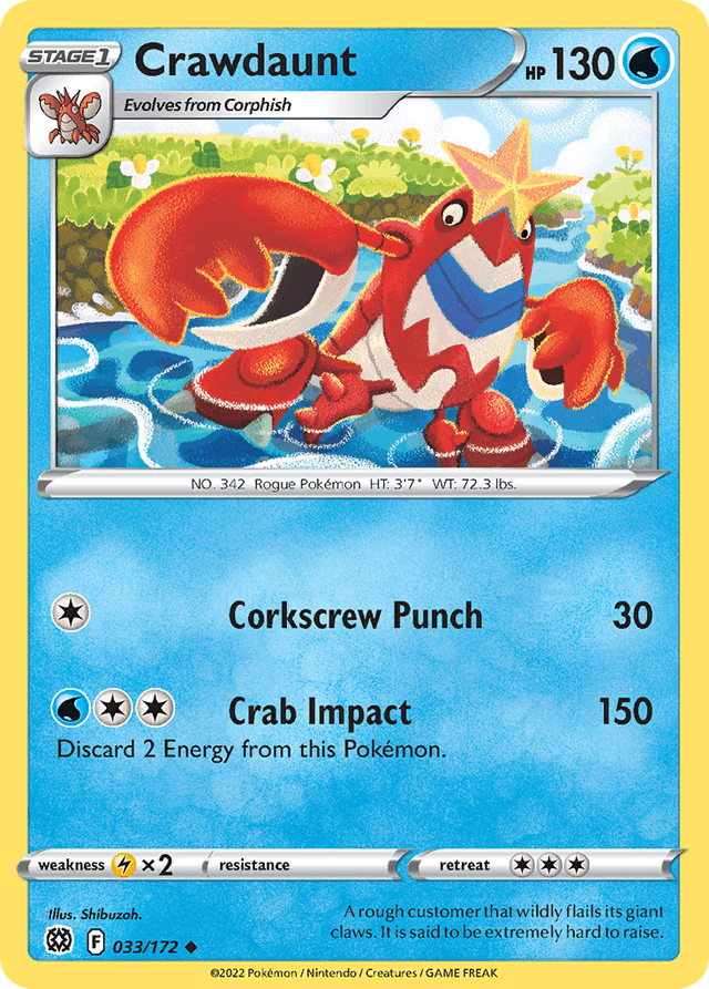 Crawdaunt SWSH9-33