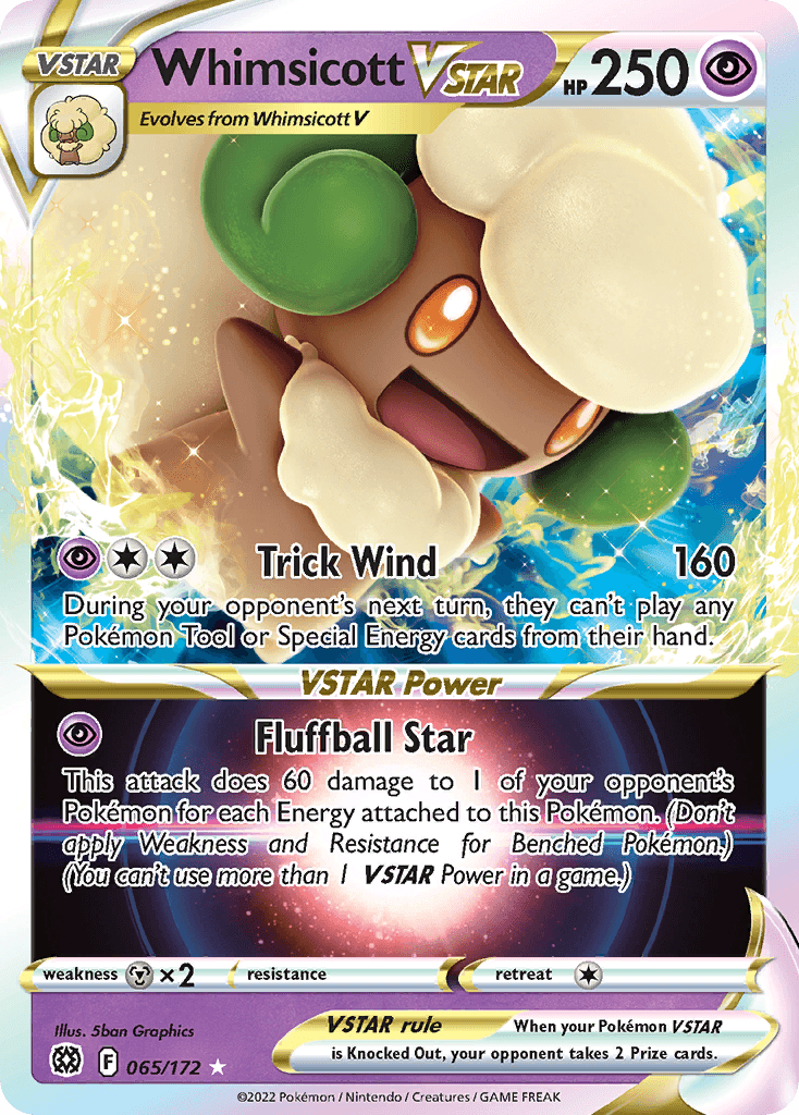 Whimsicott VSTAR SWSH9-65