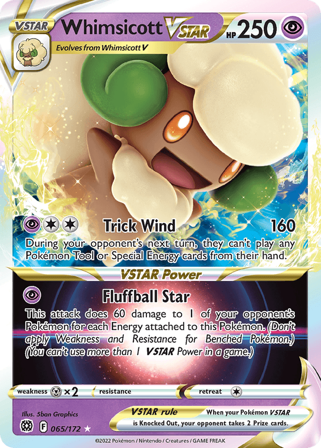 Whimsicott VSTAR SWSH9-65