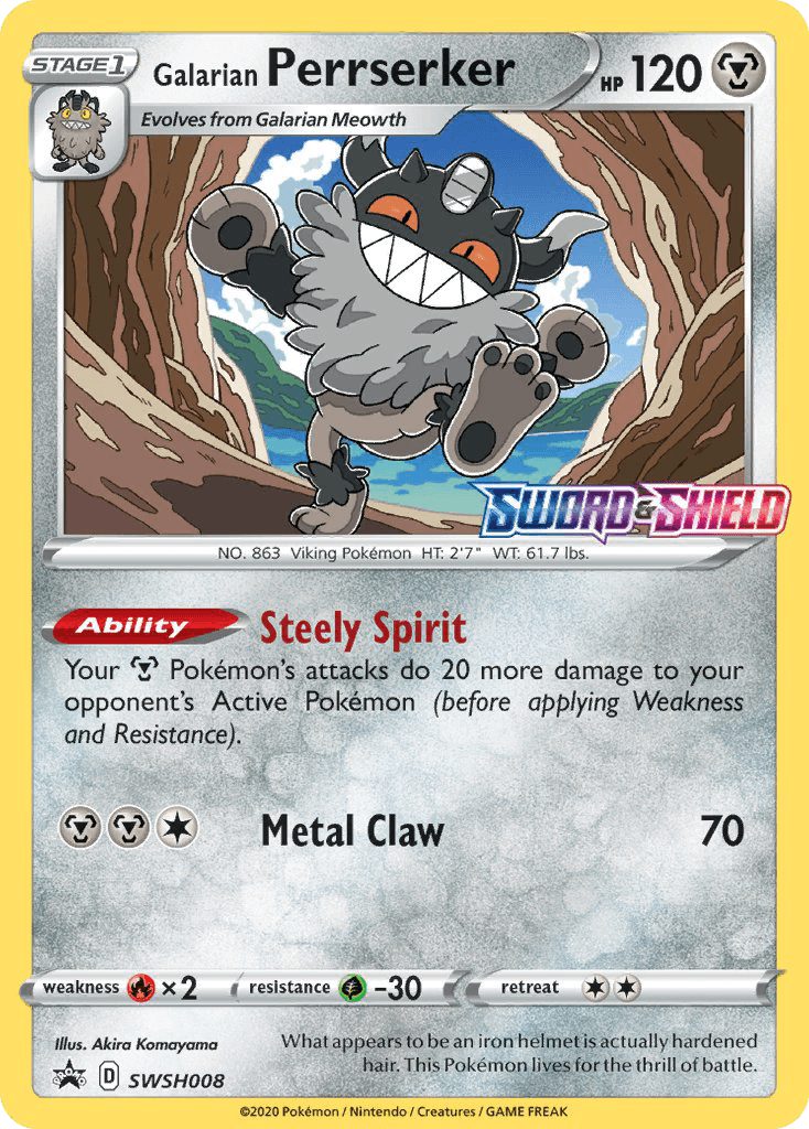 Galarian Perrserker SWSHP-SWSH008