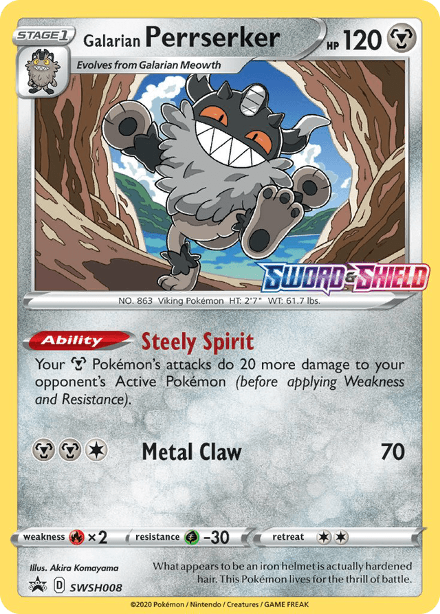 Galarian Perrserker SWSHP-SWSH008