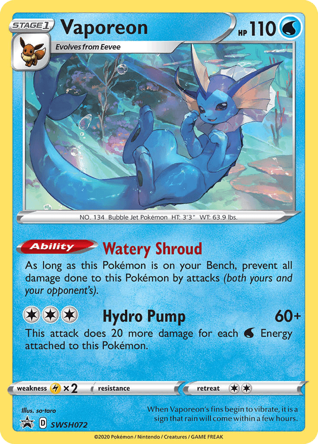 Vaporeon SWSHP-SWSH072