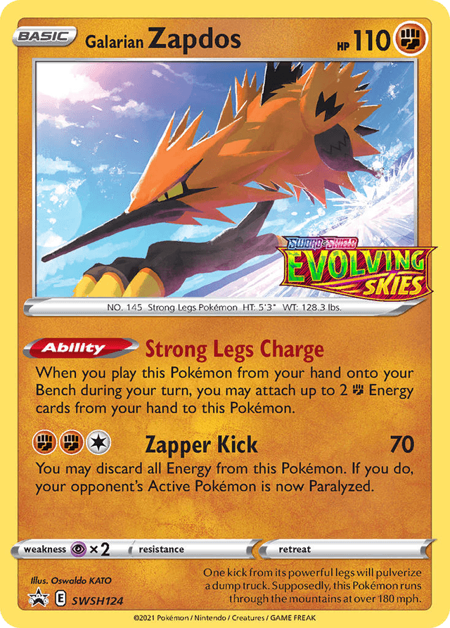 Galarian Zapdos SWSHP-SWSH124