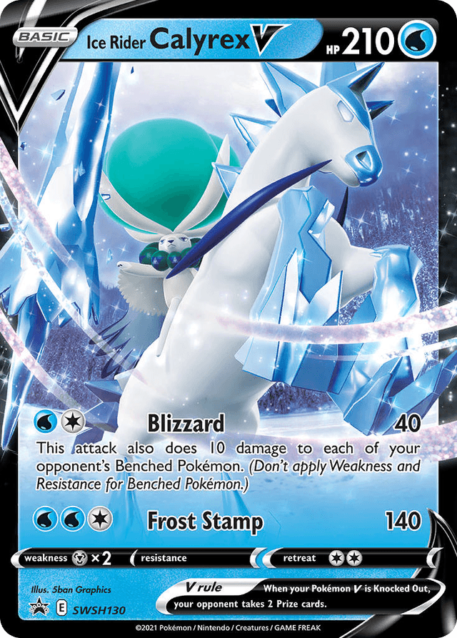 Ice Rider Calyrex V SWSHP-SWSH130