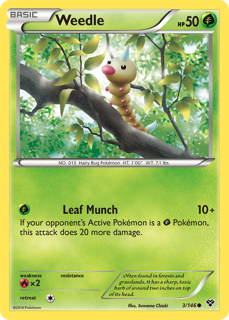 Weedle XY1-3