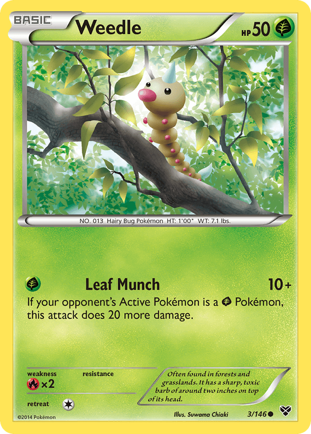 Weedle XY1-3