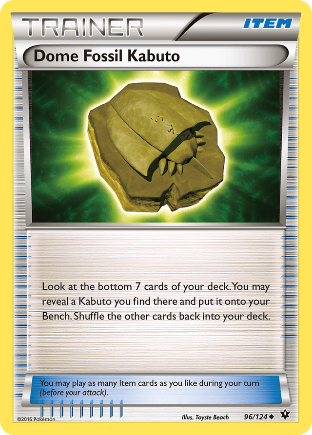 Dome Fossil Kabuto XY10-96