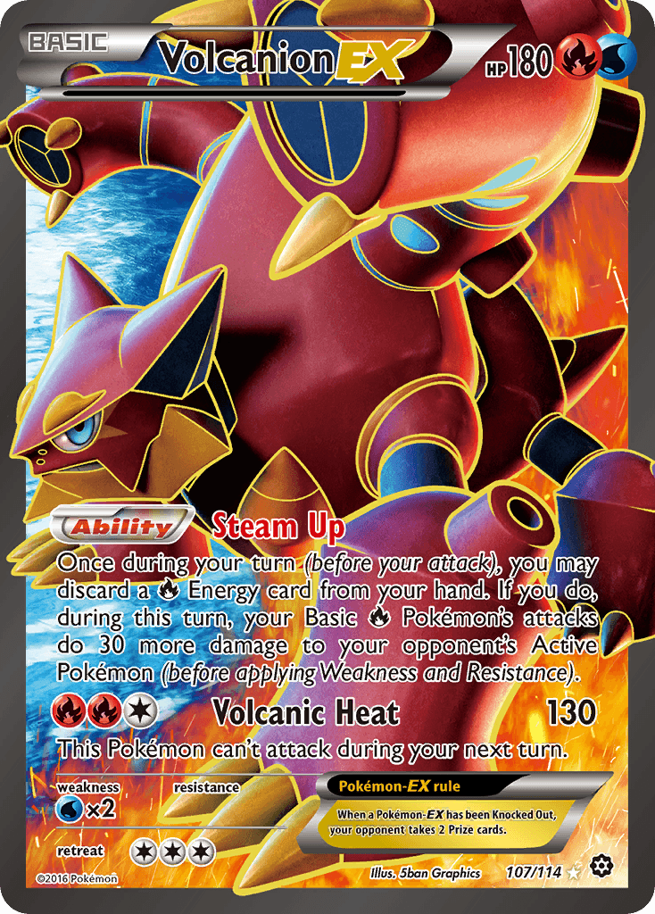 Volcanion-EX XY11-107