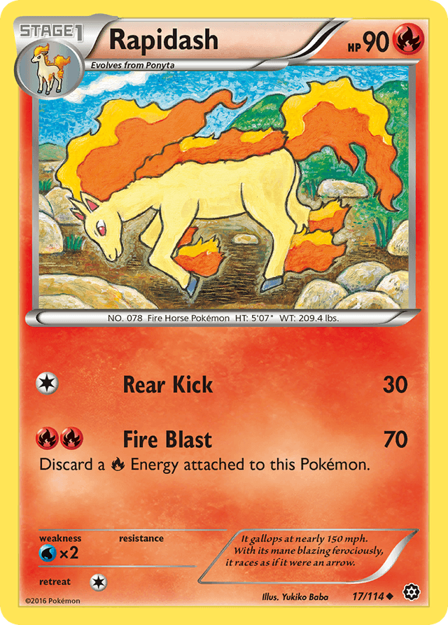 Rapidash XY11-17