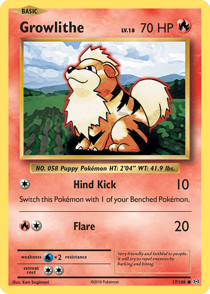 Growlithe XY12-17