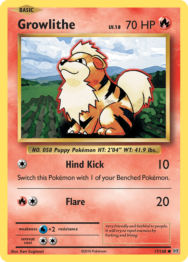 Growlithe XY12-17
