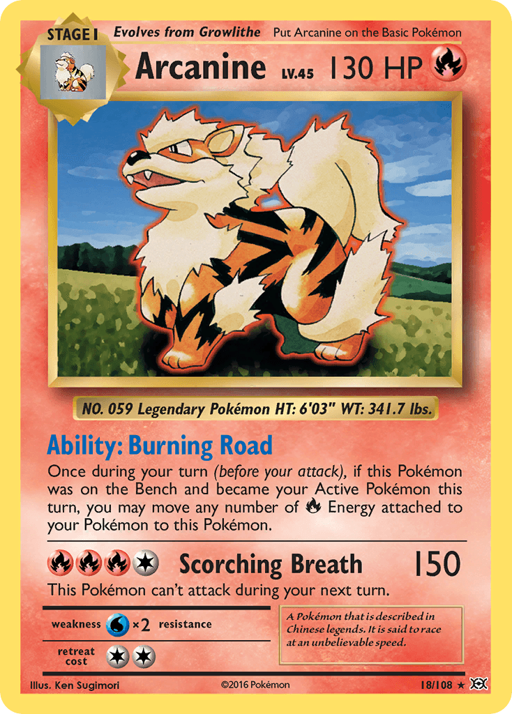 Arcanine XY12-18