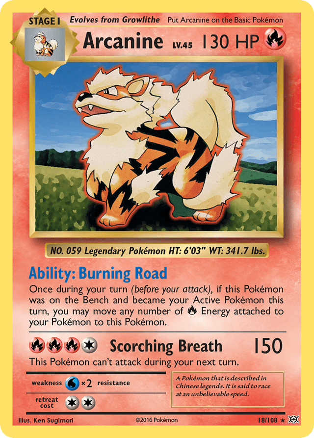 Arcanine XY12-18